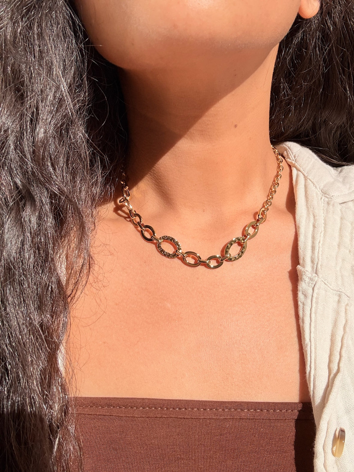 Statement Link Chain Necklace