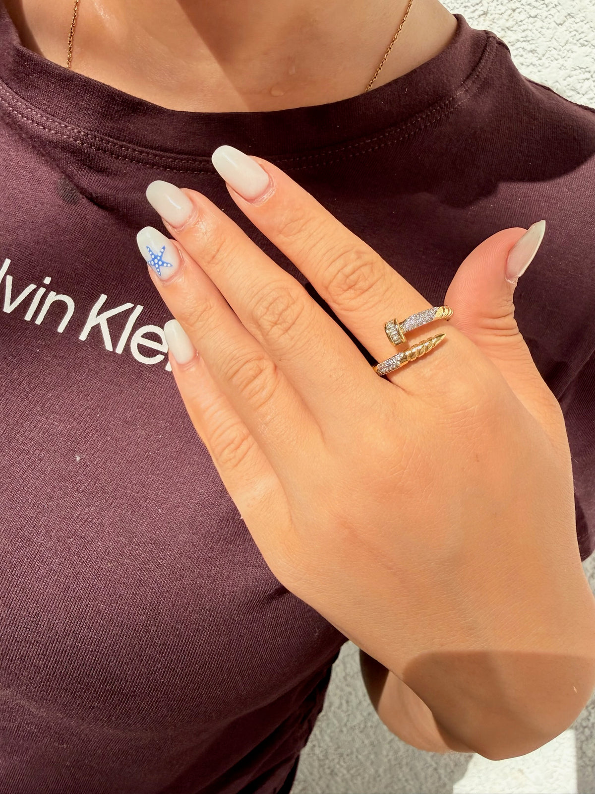 Pave Nail Ring