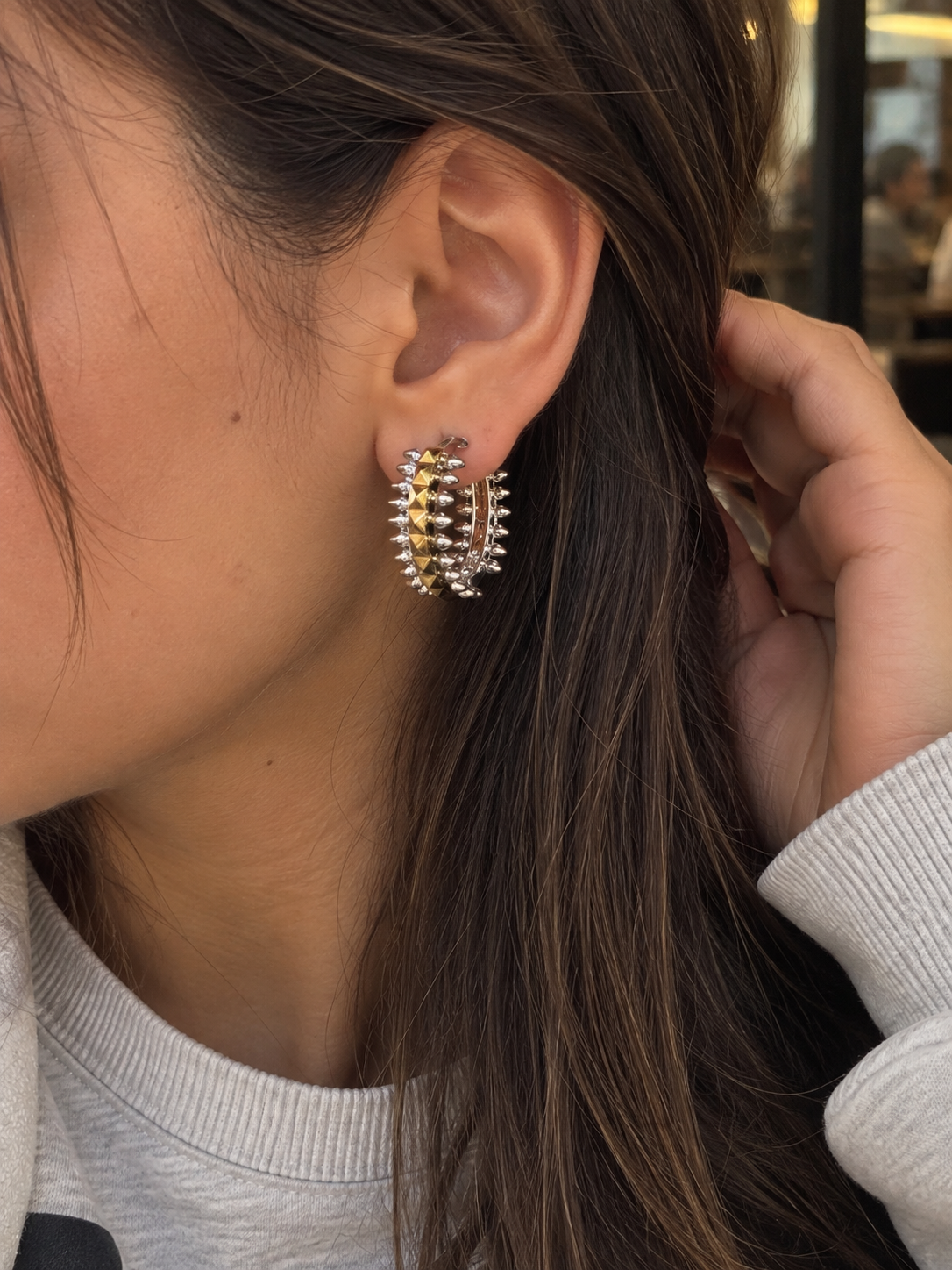 Bold Spark Hoop Earrings
