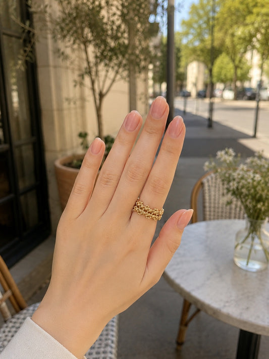 Chic Braided Chain Ring