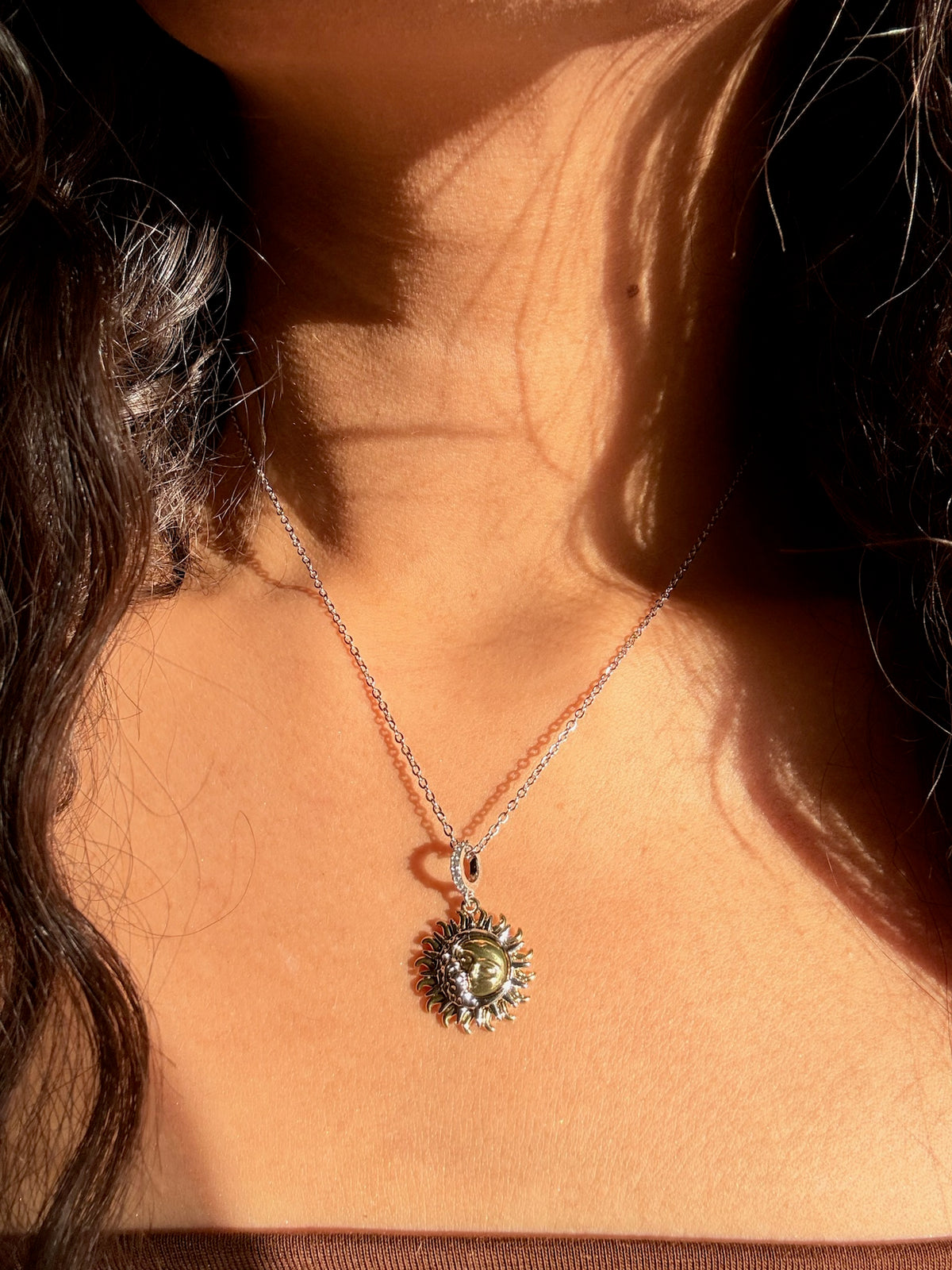 Sun & Moon Pendant Necklace