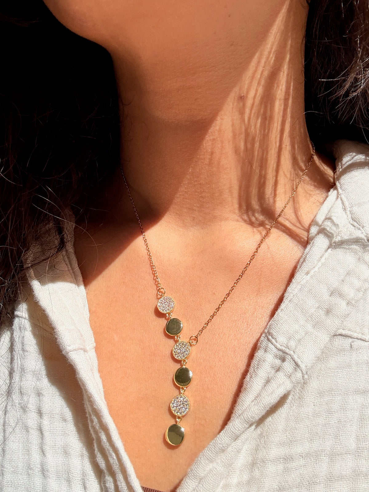 Golden Cascade Necklace