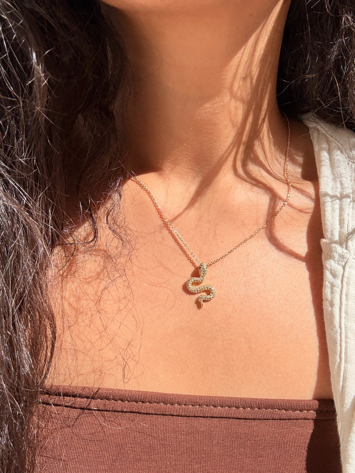 Snake Charm Necklace