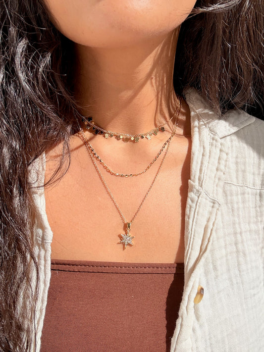 Celeste Star Layered Necklace